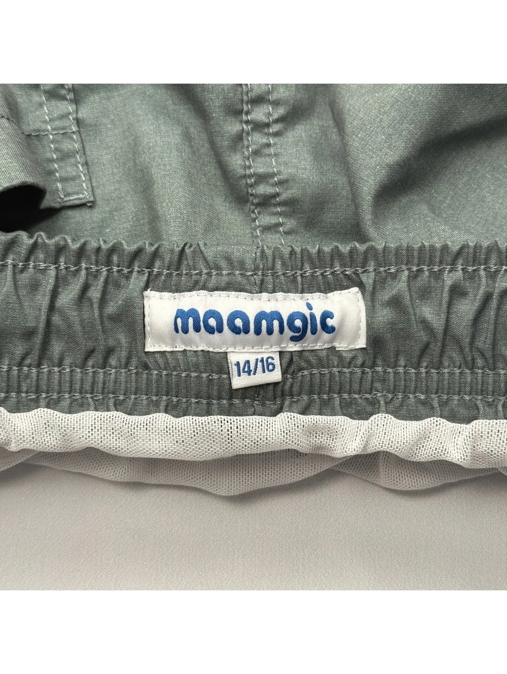 maamgic Colorblock Swim Trunks Elastic Waist - Sz 14/16